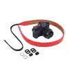 Alça de câmera DSLR Z35 para mochileiros, apresentando cores vibrantes, uma alça de ombro confortável de microfibra e uma alça de pescoço de microfibra para câmeras mirrorless