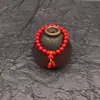 Pulsera de Arenisca Roja con Bajo Contenido, Pulsera de Loto, Pixiu y Calabaza para la Buena Suerte, Venta al por Mayor y Dropshipping