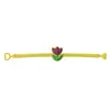 Pulseira de Páscoa Desenho Animado Borracha Macia de PVC Buraco Único Pulseira de Pulso Coração Fabricante Atacado Pulseira de Presente Divertido para Crianças