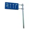 Placa personalizada Placa de segurança de trânsito tipo F Placa de trânsito Poste para placa de trânsito Placa de segurança rodoviária