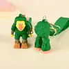 Chaveiro de borracha macia de desenho animado em pvc mascote personalizado boneca de anime silicone diy pingente de chaveiro de carro personalizado