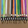 Fivela de Avião 7mm Pen Drive Porta-Crachá Lanyard de Pescoço Longo Plástico Vermelho Destacável Cartão de Identidade Cartão Escolar Lanyard para Celular