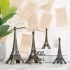 Enfeites de Metal Personalizados Estilo Europeu Retrô Torre Eiffel, Decorações Criativas para Gabinete de Vinho em Casa, Enfeites Arquitetônicos de Metal
