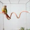 Percha para Loro Cuerda de Algodón Colorida Cuerda Giratoria para Trepar con Extremos Fijos de 0 kg, Escalera de Trepar Flexible Libremente Accesorio para Jaula de Pájaros