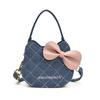 Bolsa para Niños Estilo Nuevo Lindo Gatito Lazo Mini Bolsa Cuadrada Bolsa Cruzada Padre-Hijo Mini Billetera para Monedas para Mujer
