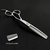 1 tijeras de barbero profesionales wingsbro6.0 plateadas para entresacar, mango ergonómico para diestros, usadas para peinar y tratamiento de entresacado, herramienta profesional de peluquería.