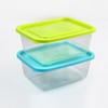 Caja de Conservación Transparente de Plástico para Refrigerador Rectangular Portátil para Exteriores Picnic Lonchera Doméstica Sellada para Alimentos Lonchera