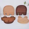 Bandeja de Madera Estilo Japonés Escritorio Creativa Bandeja Infantil Multitamaño Plato de Cena Fruta Seca Pastelería Bandeja de Madera