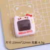 Lindo Miau Miau Muebles Dibujos Animados Pegamento de Crema Hecho a Mano DIY Accesorios de Resina Joyería Hebilla de Zapato Croc Paquete de Materiales para Pasador de Pelo