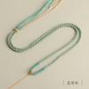 En stock de fábrica estilo Xizang color nudo de diamante tejido a mano hilo de algodón frotado a mano cordón colgante de collar de cera de abeja thangka