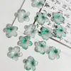 Flor de 5 pétalos grande de 21 mm, pétalos de vidrio, accesorios para joyería DIY hechos a mano, horquilla de estilo antiguo, materiales para tocado, venta al por mayor