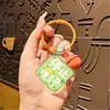 Chaveiro de Marca Pequeno para Presente com Texto, Pingente de Mochila para Meninas, Letras em Acrílico, Chaveiro Decorativo Estilo Ins Fresco e Moderno
