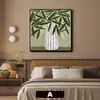 Pinturas Decorativas de Restaurante Francés Retro de Plantas y Flores, Pinturas de Pared Personalizadas para Habitaciones de Hotel, Pared de Fondo de Sofá, Arte de Pared para Vestíbulo