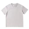Camiseta de Algodón Puro de Peso Pesado 220g 7A con Hombros Caídos para Hombre, Color Sólido Cuello Redondo Manga Corta Antibacteriana y Repele Ácaros Camiseta Promocional
