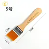 Pincel Pequeno de Cerdas Macias de Nylon para Pintura a Óleo, Limpeza, Uso Industrial, Tinta, Tinta Látex, Remoção de Poeira, Pintura Artística à Mão, Pincel Chato
