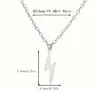 Colar de Aço Inoxidável Cross Mais Vendido para Mulheres Versátil Nicho Tendência Pingente de Raio Personalidade Criativa Corrente para Clavícula de Casal