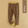 Nuevos Pantalones Térmicos para Niños Otoño e Invierno Pantalones Térmicos de Seda y Lana Pantalones Térmicos de Doble Capa de Acrílico para Niños y Niñas