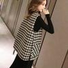 Chaleco de pata de gallo Shanli Dadi para mujer, primavera y otoño, nuevo top estilo Chanel, chaleco informal holgado de moda exterior