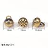 Novo Guofeng Vintage Metal Alloy Bead Botão Chinês Pendurado Beads Tang Terno Hanfu Antigo Cheongsam Decorativo Costurado à Mão Fivela