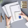 Cuaderno Espiral B5 Engrosado Simple Transparente Rayado Cuadriculado Inglés Venta al por Mayor Transfronterizo Planificador Estudiante Diario