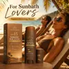 Bastão de Bronzeamento Outdoor para Comércio Exterior Transfronteiriço, Bastão de Bronzeamento Corporal de Cor Bronze Natural, Creme de Bronzeamento Solar Refrescante, Hidratante e Delicado