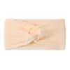 Diadema de Nudo de Nylon Cruzada para Niños Europeos y Americanos, Nuevo Pañuelo para la Cabeza de Bebé Lindo, Accesorios para el Cabello, Jacquard, Borde Ancho, Diadema para el Cabello de Bebé