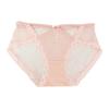 Lua Fresca Branco ~ puro desejo da menina cetim rendas cueca feminina sexy cintura média fina sem costura cuecas femininas