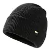 Gorro de Punto Versátil Estilo Coreano para Mujer Otoño e Invierno, Resistente al Frío y Cálido, Gorro que Afina el Rostro, Gorro de Punto de Lana Pura Rojo Año Nuevo