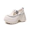 Mocasines Slip-On de Plataforma para Mujer, Nuevo Estilo Verano 2025, Talla Pequeña, Suela Gruesa, Aumento de Altura de 9 cm, Pantuflas Cerradas para Exteriores