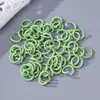 Anéis abertos macaron, anéis abertos de ferro, materiais para joias artesanais, argolas de conexão, acessórios para joias DIY, anéis de ferro atacado