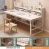 Escritorio para computadora de escritorio Mesa de estudio para el hogar Escritorio simple para escribir Mesa de escritura para dormitorio Estación de trabajo rectangular Escritorio de oficina moderno