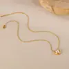 Lele Joias Colar de Pérolas Francesas para Clavícula Verão Feminino Versátil Luxo Leve Simples Colar com Pingente de Pérola