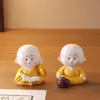 Figuras Criativas Fofas de Monges Pequenos Travessos para Casa, Templo, Decorações de Mesa de Centro Estilo Zen, Presentes para Carro, Atacado