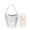 Procesamiento y Personalización de Bolso de Cubo Nuevo Transfronterizo Bolso de Cena Bolso de Mano de Diamantes Europeo y Americano para Mujer Bolso de Pedrería Venta al por Mayor