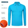 Camisa Polo de Manga Longa para Primavera e Outono Personalizada Roupa de Classe Roupa para Trabalho em Grupo Camisa Cultural Impressão de LOGO Camiseta para Roupa de Garçom