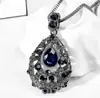 Colar Gota D'água Estilo Coreano Feminino Longo Versátil Simples Corrente para Suéter Outono e Inverno Pingente Elegante de Roupas de Alta Qualidade Francesa