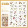 Pegatinas de gato suaves y lindas estilo ins, adorables pegatinas de dibujos animados para decoración de diario DIY, pegatinas decorativas para niños, impermeables