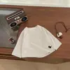 Conjunto de Macacão para Bebê Outono Inicial Estilo Coreano Meninos Bonitos Macacão Listrado Estiloso Roupa Base Roupa de Primeiro Aniversário de Bebê