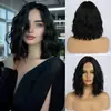 Nueva peluca europea y americana para mujer, trenza de maíz dividida, red caliente rosa, gorro de fibra química, venta al por mayor. Pelucas en stock de fábrica
