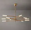 Luminárias Estilo Retrô Americano Exportadas, Lustres de Design Moderno Simples, na Moda e Elegantes Estilo Ins para Salas de Estar de Vilas