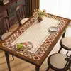 Jogo Americano Retrô Americano 2026 Novo Modelo Couro Impermeável Resistente a Óleo Lavável Tapete de Mesa de Centro Resistente ao Calor Protetor de Mesa