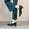 Zapatos Rojos de Estilo Francés de Primavera 2026 para Mujer, Nuevos Zapatos de Cuero Versátiles y Elegantes de Punta Cuadrada, Zapatos Mary Jane Retro de Tacón Grueso