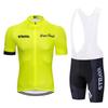 Especial transfronterizo para ropa de ciclismo STRA traje de manga corta pantalones de ciclismo con tirantes auto-propulsado Versión Equipo venta al por mayor de fábrica