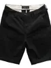Shorts Casuales de Verano de Moda para Hombre con Cinturón, Shorts Cargo Rectos Sueltos Retro, Shorts Deportivos de Color Sólido de Longitud Media