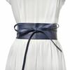 Cinto Larga Casual Feminino Transfronteiriço Gravata Borboleta Revestimento Externo PU Cinto Largo Faixa de Cintura Feminina Cinto Decorativo para Casaco