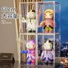 Caja de Almacenamiento Hecha a Mano Muñeca Labubu Bubble Mart Caja de Exhibición Transparente a Prueba de Polvo Vitrina para Modelo Gundam Lego