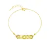 Popular Nuevo Estilo Chino Pulsera de Monedas de los Cinco Emperadores con Hielo Brillante para Mujer 2025 Nuevo Diseño de Nicho Pulsera Simple y Elegante