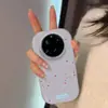 Capa para celular Xiaomi 15 Ultra com alta fidelidade de cores e controle de tonalidade. Design feminino fofo com estampa de ondas estéreo e bolinhas.
