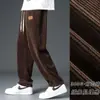 Fabricante Original Calça de Moletom Esportiva de Veludo Cotele Novo Estilo Moda Casual Masculina Calças Casuais Confortáveis Calças Forradas com Lã