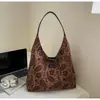 Bolsa Tote Estampada Fashion para Mulheres 2025 Nova Casual Grande Capacidade Bolsa de Ombro Fashion para o Dia a Dia Bolsa de Axila para Sogra